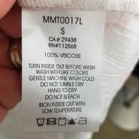 MISS ME Pink & White Button Down Shirt, Small - Picture 6 of 10